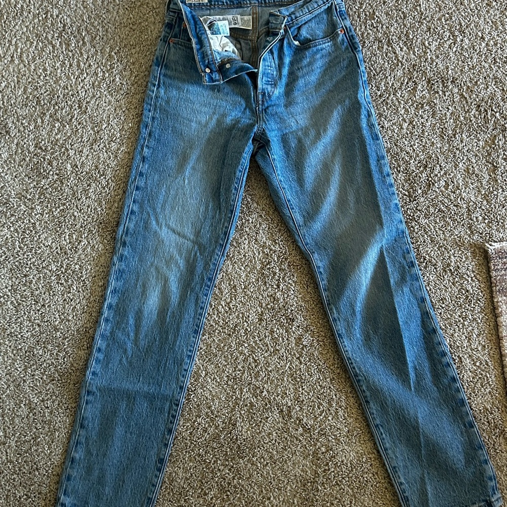 Levi's Women's 501 Straight Leg Blue Jeans